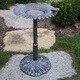 Premium Butterfly Sunflower Bird Bath