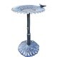 Premium Butterfly Sunflower Bird Bath