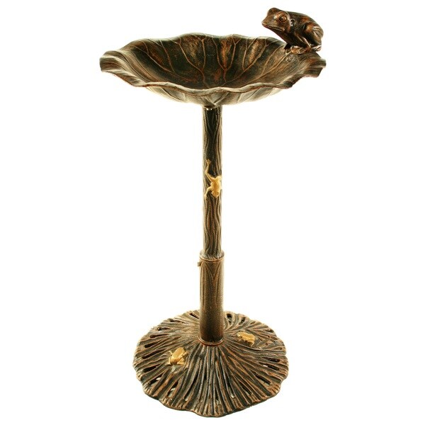 Premium Frog Bird Bath