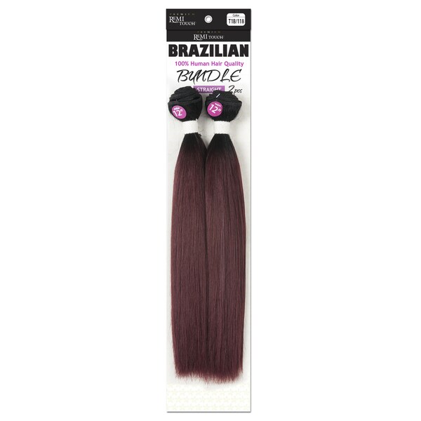 Braizilian Hair Style Essence Remi Touch Yaki Straight 12-inch Synthetic Hair Weave 