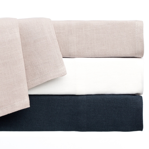 Vintage Washed Belgian Linen 4-piece Sheet Set