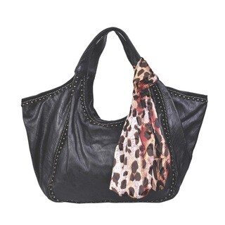 studded leather hobo bag