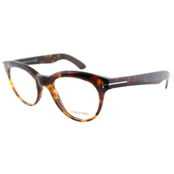 Tom Ford Womens Tortoise Plastic Cat Eye Eyeglasses 18034272 