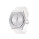 Airwalk Analog Silver Case with White Silicone Strap Watch 