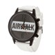 Airwalk Analog White Logo Dial with White Silicone Strap Watch 