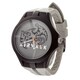 Airwalk Analog Black Case and Logo on Dial with Grey & Black Silicone Strap Watch 