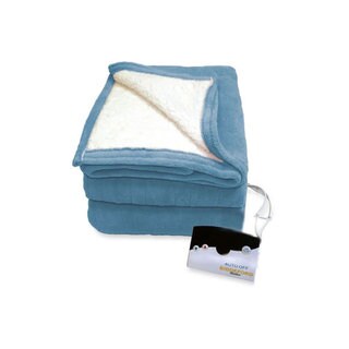 Biddeford MicroPlush/ Sherpa Electric Heated Warming Blanket