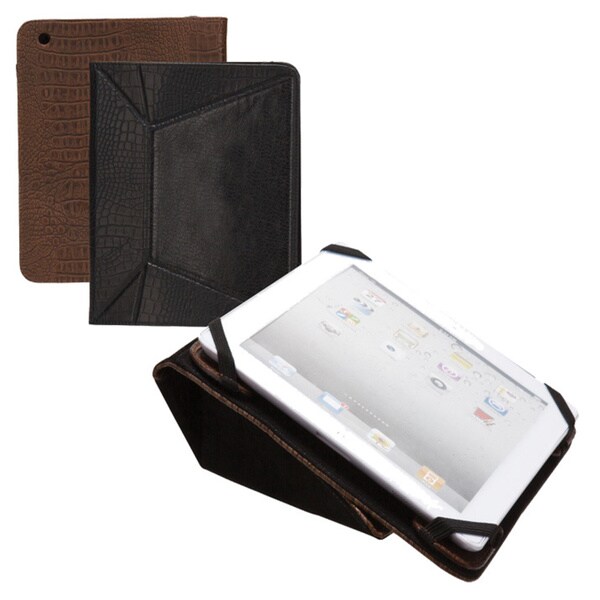 Goodhope Universal Croc Leather Tablet Case with Hand Strap