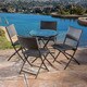 Christopher Knight Home El Paso Outdoor 5-piece Multi-brown Wicker Folding Dining Set