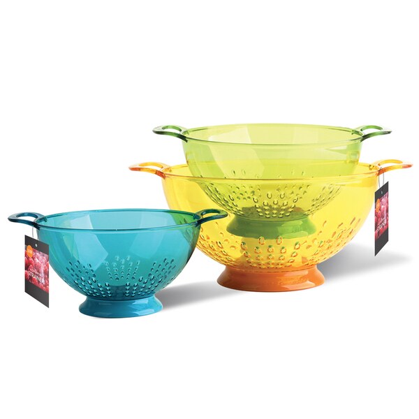 3-piece All Purpose Melamine Colander Set