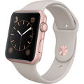 Apple Watch Sport 42mm Rose Gold Aluminum Smartwatch with Stone Band
