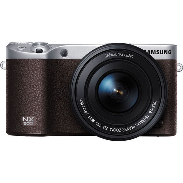 Samsung NX500 Brown Mirrorless Digital Camera with 16-50mm Power Zoom Lens