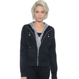 women's fleet street hooded poplin anorak jacket