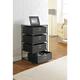 Altra Sidney Black 4-Drawer Storage End Table