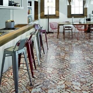 SomerTile 13x13-inch Hidraulic Ceramic Floor and Wall Tile (Case of 11)