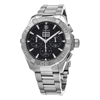 Tag Heuer Men's CAY211Z.BA0926 '300 Aquaracer' Black Dial Stainless Steel Chronograph Swiss Automatic Watch