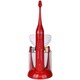 Pursonic S450 Red Deluxe Sonic Toothbrush with 12 Brush Heads and UV Sanitizer