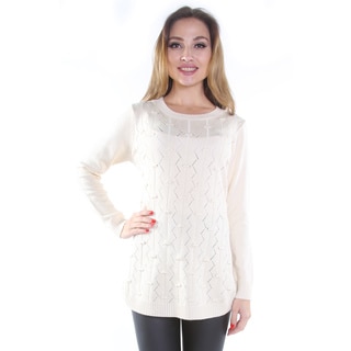 Hadari Women's Cream Pullover