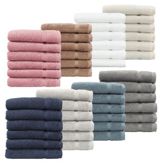 Authentic Hotel and Spa Omni Turkish Cotton Terry Washcloths (Set of 6)