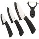 Oster Ostead 4 Piece Gourmet Chef's Ceramic Knife Set with Blade Covers