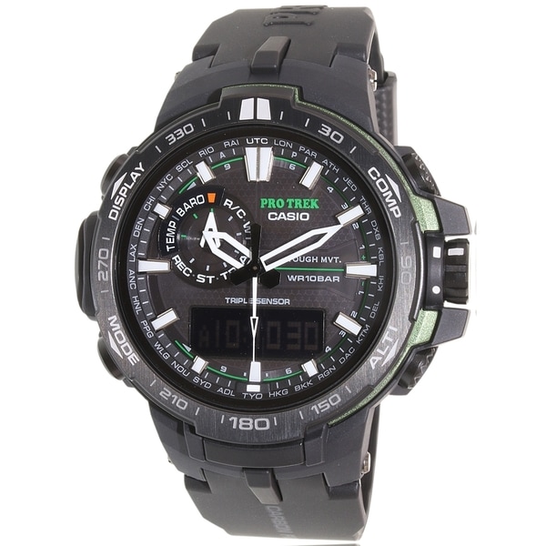 Casio Men's Pro Trek PRW6000Y-1A Black Resin Quartz Watch
