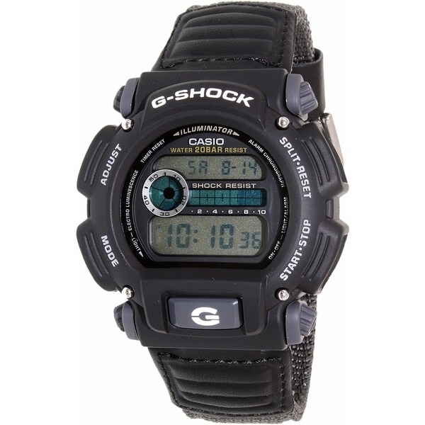 Casio Men's G-Shock DW9052V-1 Black Cloth Quartz Watch