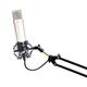 Pyle PMKSH04 Suspension Boom Scissor Microphone Stand Studio Radio Pro Shock Mount Holder with Adjustable and Extendable Arm