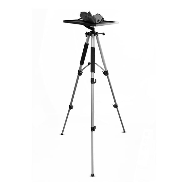 Pyle PRJTPS37 Tripod Style Video Projector Mount Stand, Adjustable Height with Swivel / Rotating Plate