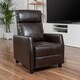 Christopher Knight Home Tabahri Bonded Leather Recliner Club Chair