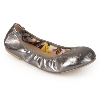Journee Collection Women's 'Lindy' Flexible Scrunch Ballet Flats