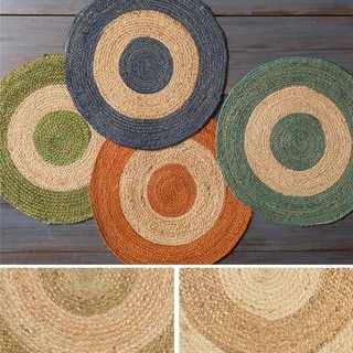 Hand-Woven Canada Jute Rug (3' Round)