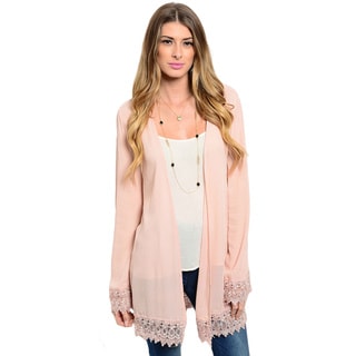 Women's Long Sleeve Woven Kimono Cardigan