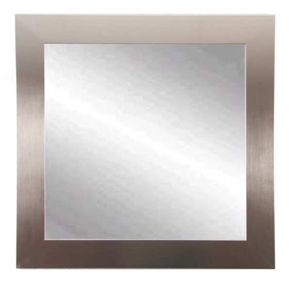 Silver 32-inch Square Wall Mirror