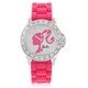Disney Women's Barbie White Dial Pink Strap Watch