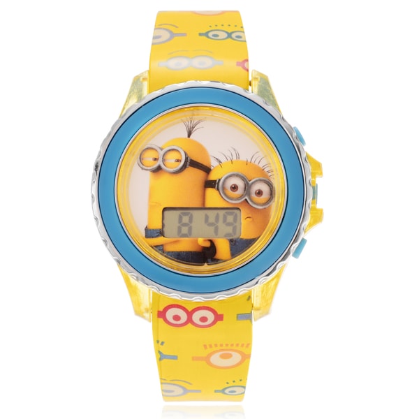 Disney Despicable Me Minion Flashing Light Children's Digital Strap Watch