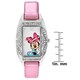 Disney Women's Minnie Mouse Rhinestone Rectangle Band Watch