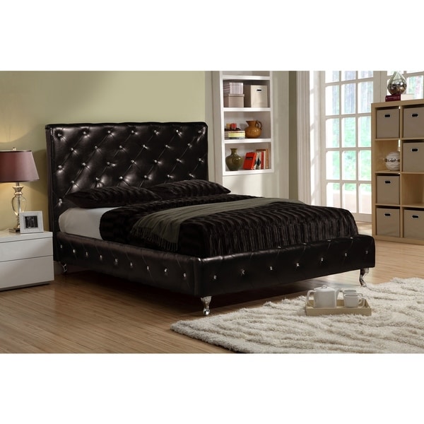 LYKE Home Black Platform King Bed