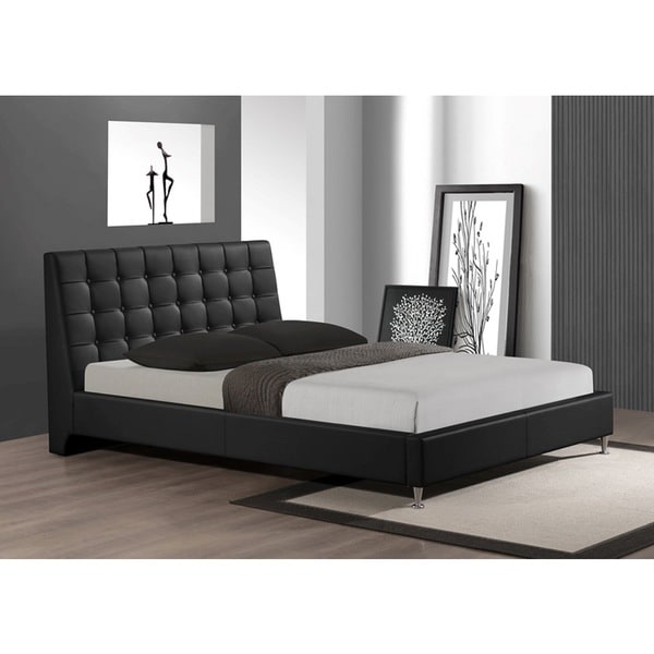 LYKE Home Tahara Black Queen Platform Bed