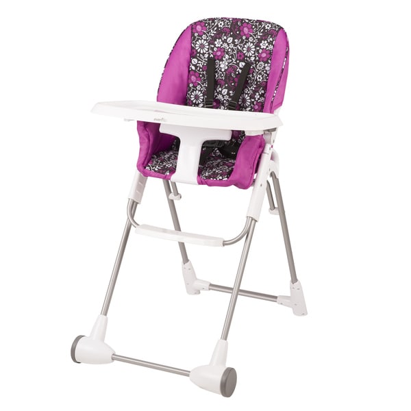 Evenflo Symmetry Flat Fold High Chair In Daphne 18146582 Overstock