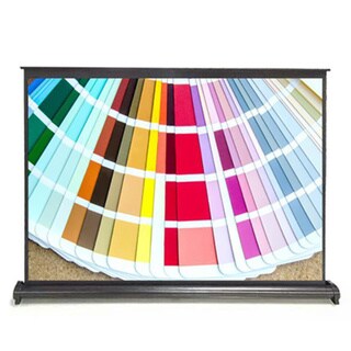 Pyle PRJTP53 50-inch Projector Viewing Display Screen with Manual Retractable Pull-out Style