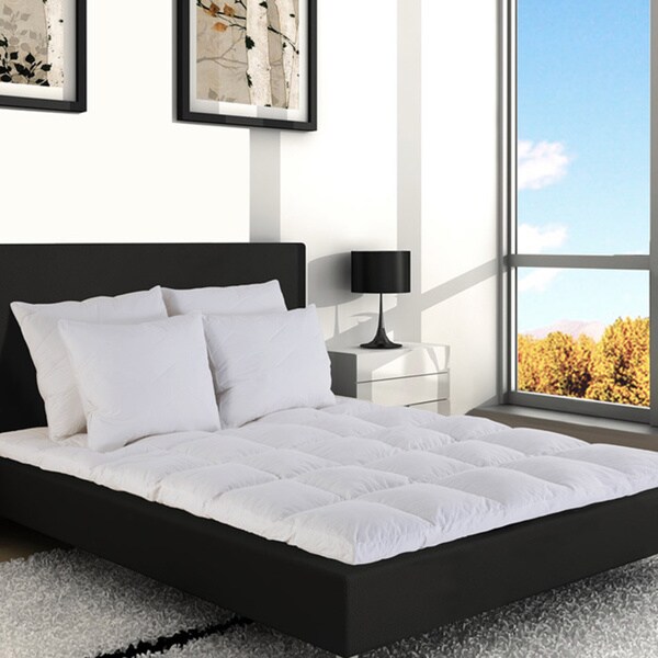 2-inch Gusset Baffle Box 230 Thread Count Featherbed