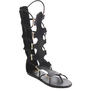 Beston FA77 Women's Gladiator Back Zip Sandals