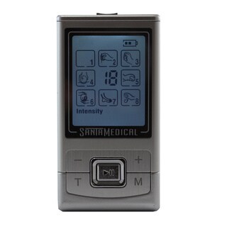 Santamedical PM-180 TENS Unit Electronic Pulse Massager with 8 Modes and Rechargeable Battery