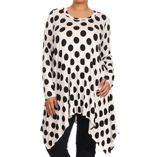 Plus Size Women's Polka Dot Top