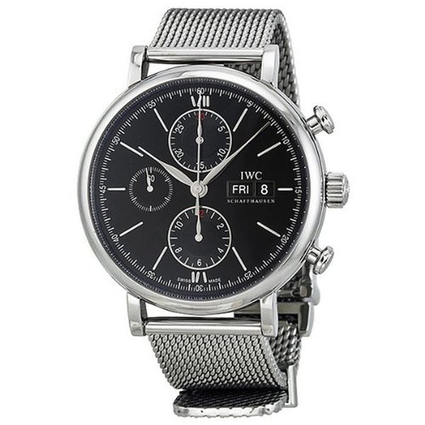 IWC Men's IW391006 Portofino Black Watch