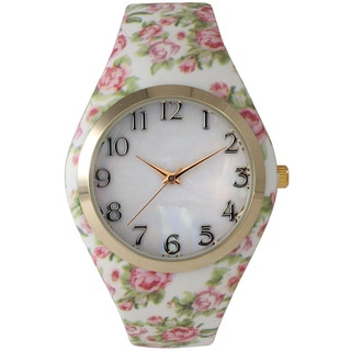 Olivia Pratt Silicone Floral Watch