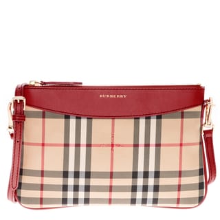 Burberry Horseferry Check Peyton Clutch Bag