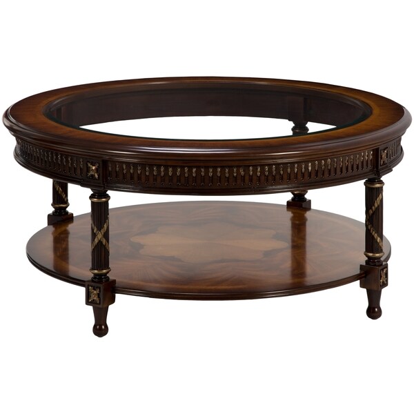 Safavieh Couture High Line Collection Nakita Yellow Poplar Brown Coffee Table