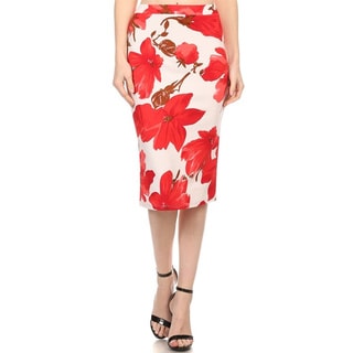 Women's Floral Pencil Skirt