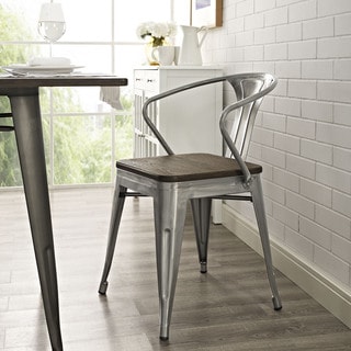 Promenade Metal/ Wood Seat Dining Chair